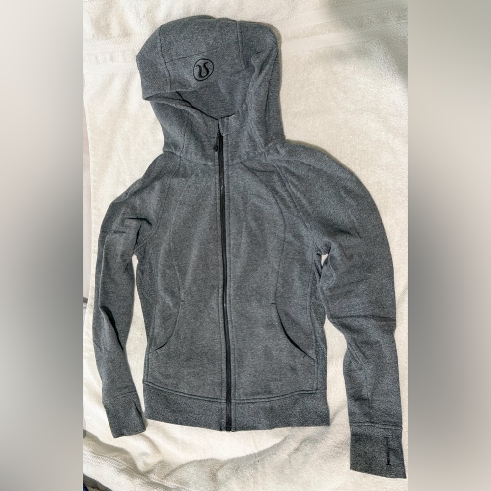 Lululemon Athletica Charcoal Full-Zip Hoodie